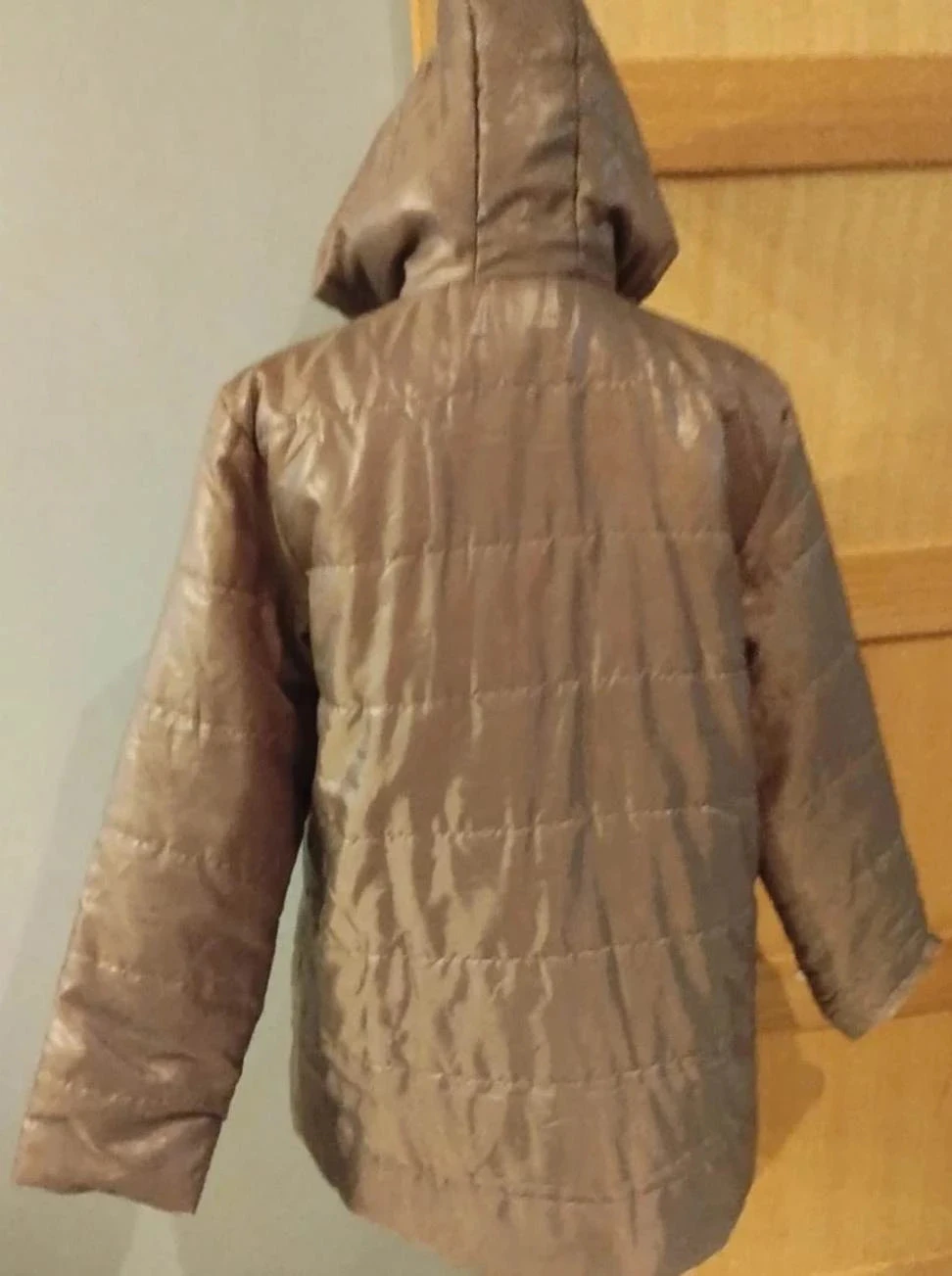 Parka acolchoada forrada de cetim marrom, Nathalie Anderson, T42/44 – photo 6